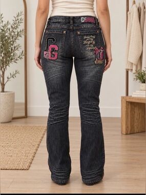 Coogi size 16W Being sexy is my legacy distressed Jean